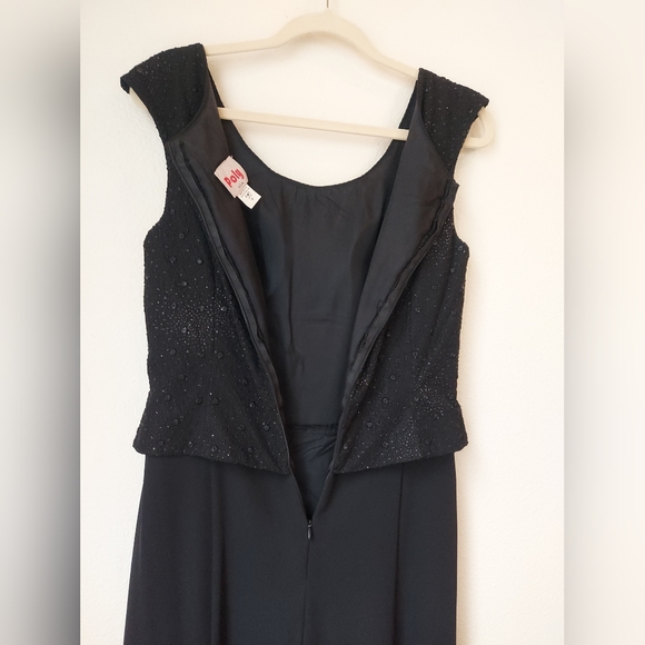 Vintage Poly USA, Made in USA, Layered Formal Dress Size M - Picture 7 of 11